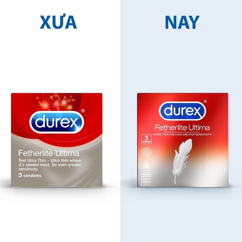 Bao cao su Siêu mỏng Durex Fetherlite Ultima 3 bao