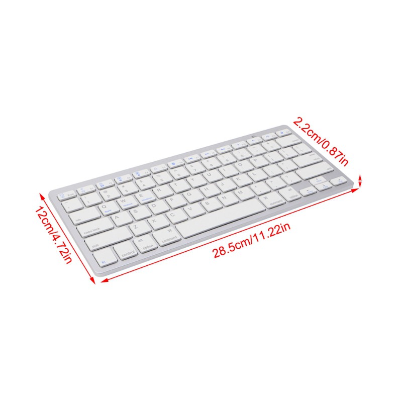 Bàn phím bluetooth không dây siêu mỏng cho PC iPad Android IOS Microsoft
