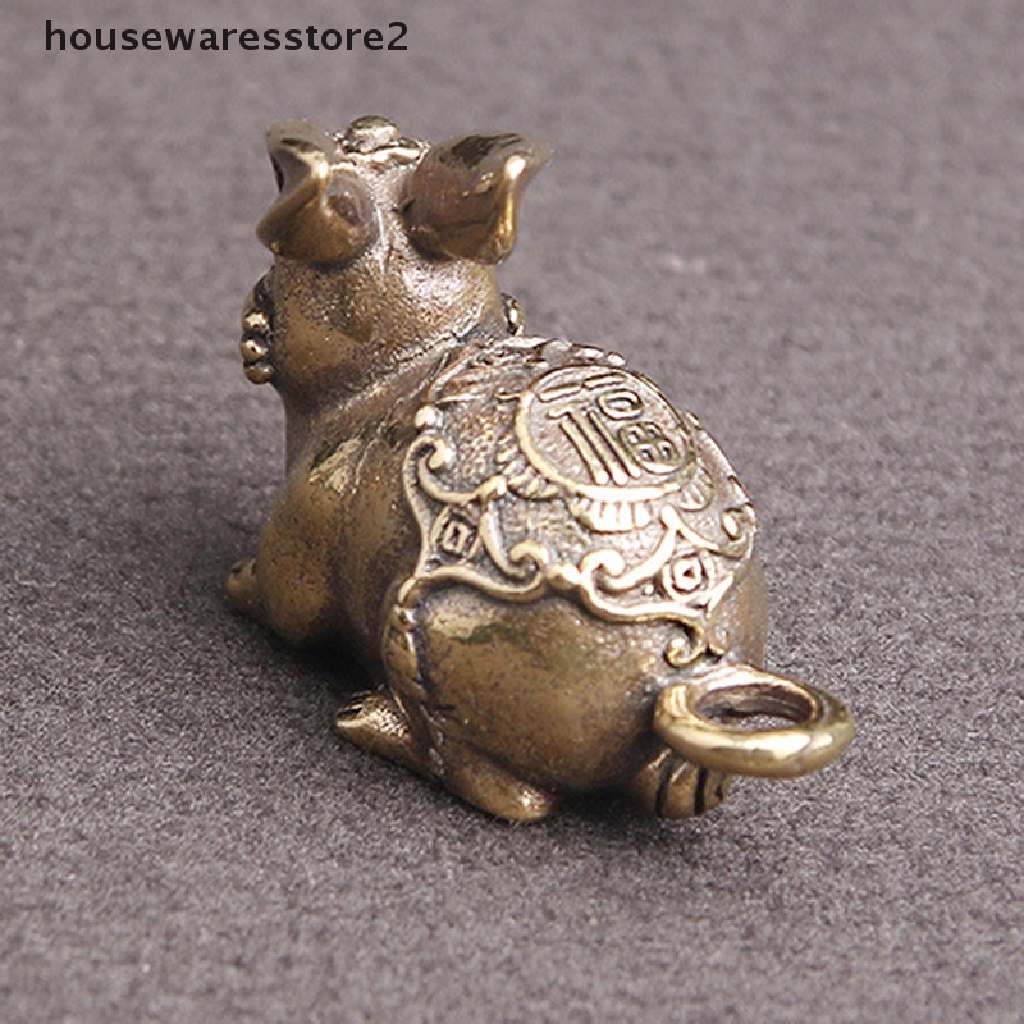 Set 2 Móc Khóa Hình Thỏ Bằng Đồng Thau DIY