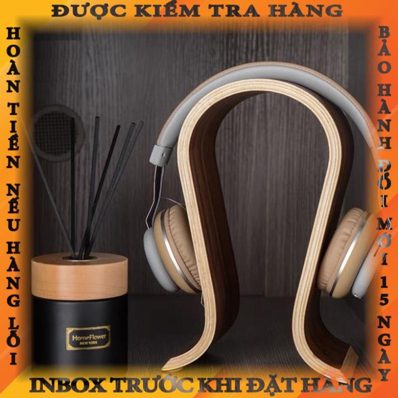 Giá treo tai nghe gỗ tự nhiên Omega cho tai nghe chụp tai full size cỡ lớn trangdoan
