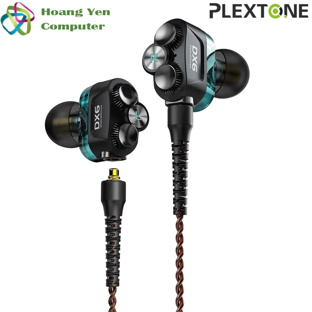 Tai Nghe Hybrid Plextone DX6 Âm Thanh Hi Res, 3 Hybrid Driver - BH 6 Tháng 1 Đổi 1