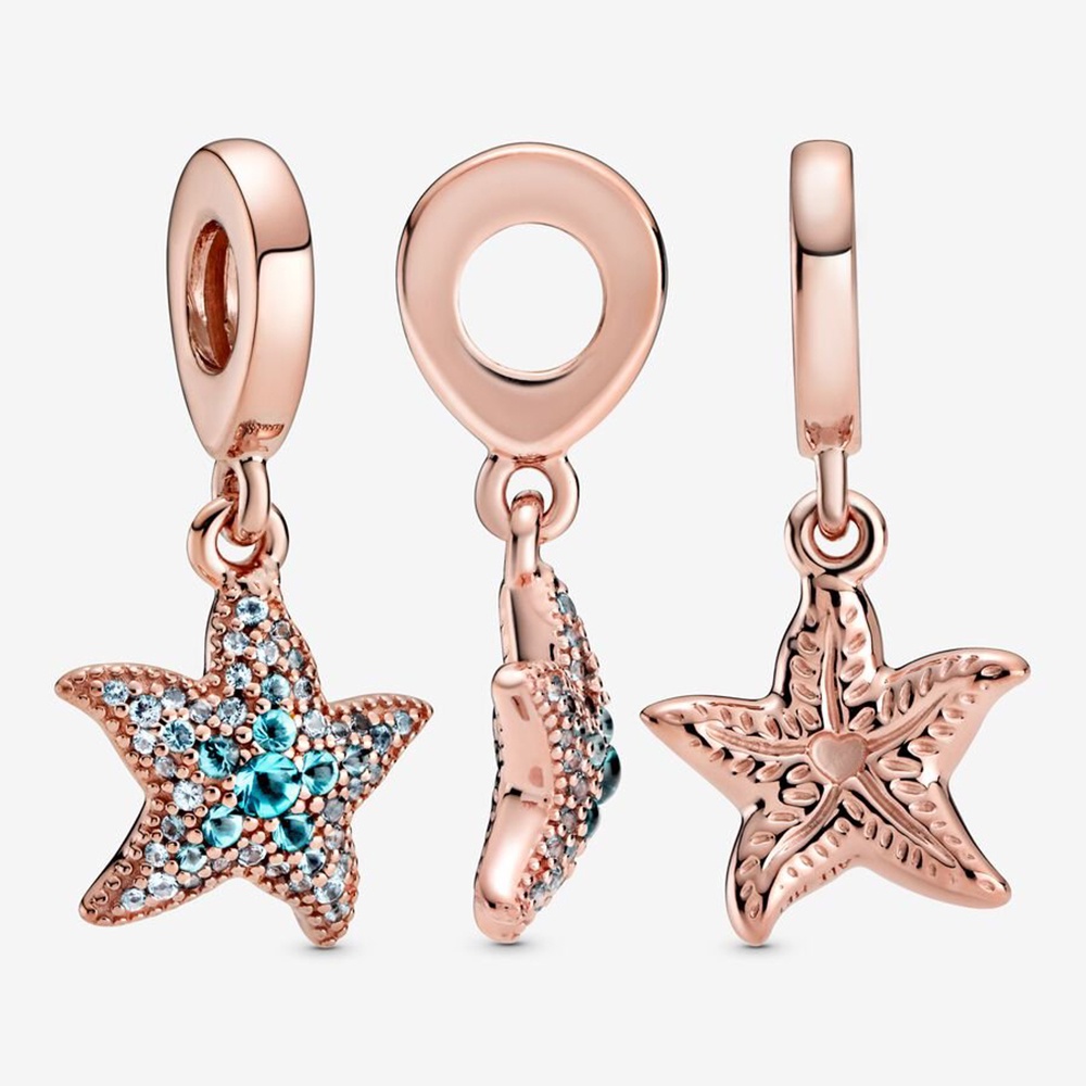 Mặt Dây Chuyền Hình Rùa Biển Mạ Bạc Pandora