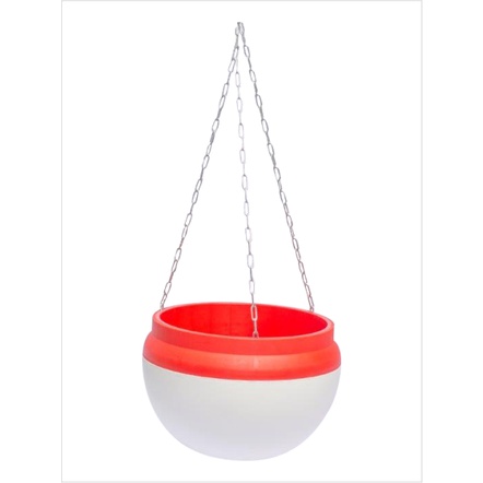 Chậu Nhựa Tự Dưỡng 2 Lớp Kèm Dây Xích Treo Thoát Nước thông minh (2 size)