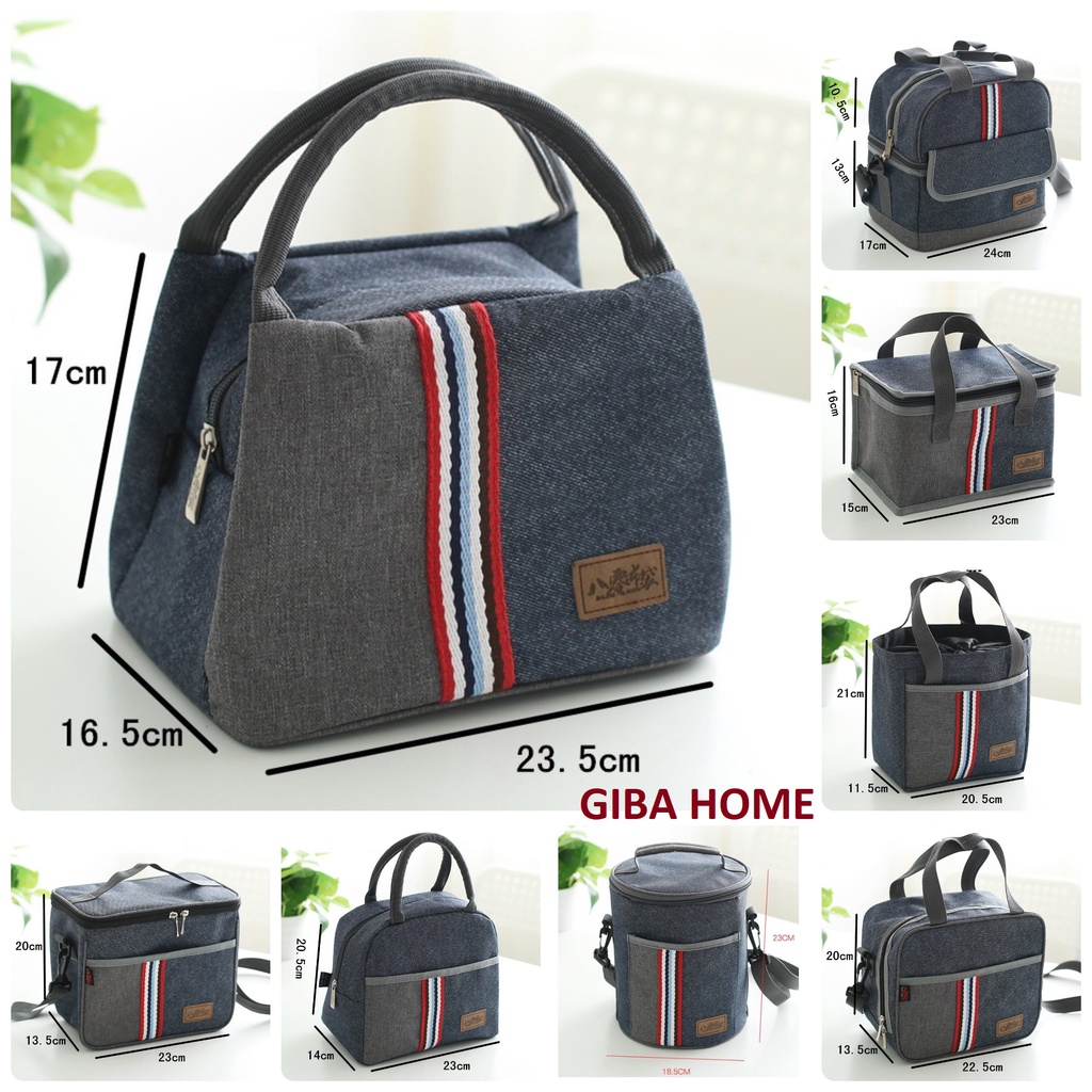 TÚI CƠM JEAN 2NGĂN ĐỰNG CAO CẤP - TÚI GIỮ NHIỆT