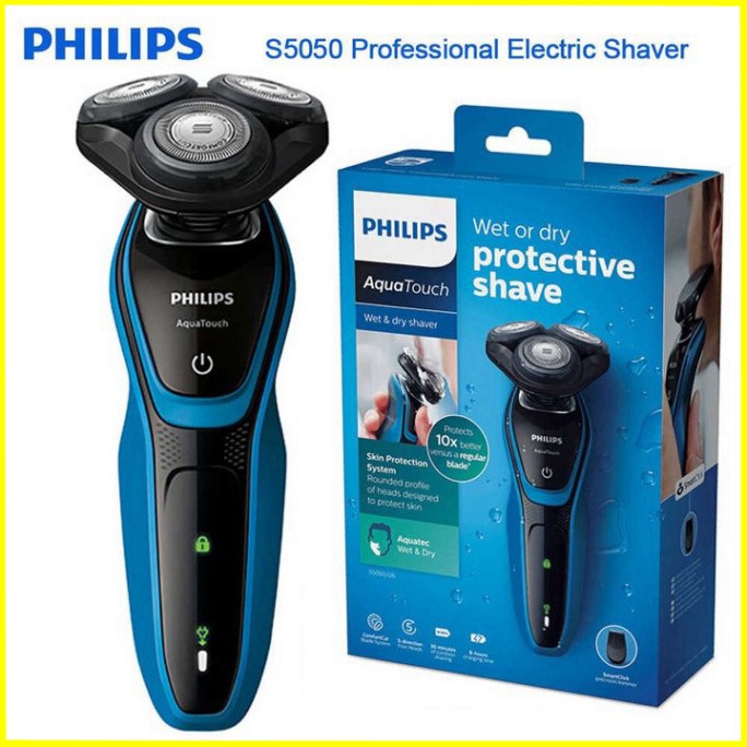 Sản phẩm Máy cạo râu cao cấp cạo khô và ướt thương hiệu Philips S5050 công suất 9W - Bảo hành 12 tháng .