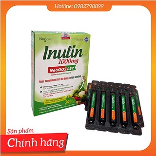 Inulin - Dạng ống dễ uống  ( Dùng cho người bị táo bón, tiêu hóa kém, hấp thu dinh dưỡng kém)