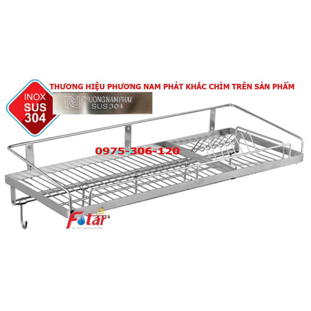 [HÀNG THƯƠNG HỆU] Kệ Chén Bát Treo Tường 100% INOX 304 kệ up chén bát, kệ đựng để chén bát HÀNG ĐẶT XƯỞNG KỆ 1 TẦNG VÍT