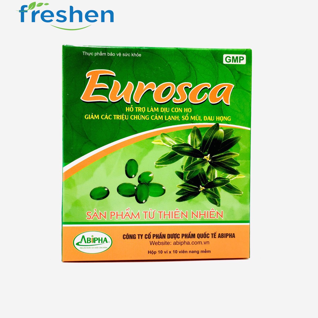 Eurosca, Eurosca Fort - Giảm ho, thông thoáng mũi, giảm các triệu chứng cảm lạnh, sổ mũi, đau họng