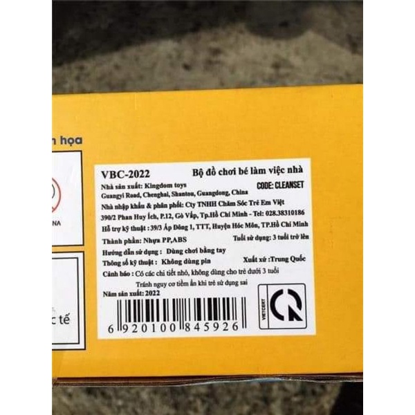 Đồ chơi bé làm việc nhà