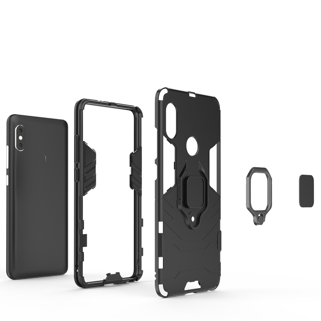 Redmi Note 5 Pro / Note 5 ốp lưng chống sốc Iron Man Iring cao cấp giá đỡ xem phim