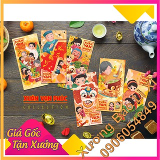 Bao Lì Xì Cao Cấp 2020 - chủ đề Xuân Vạn Phúc - 6 mẫu 1 chủ đề - Sỉ inbox - Họa Sỹ Như Trần