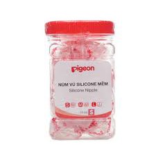 Núm vú silicone siêu mềm Pigeon (đủ size)