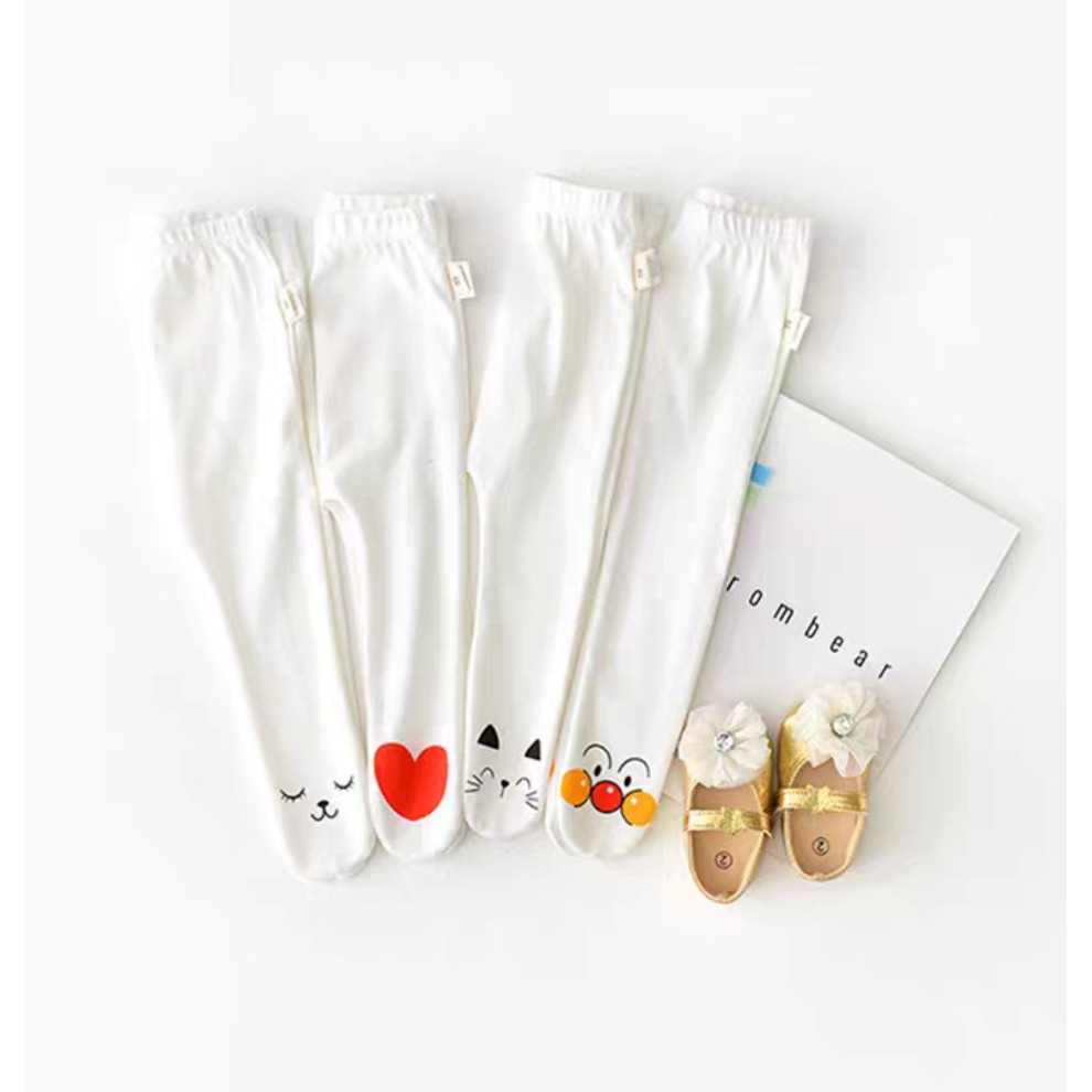 [RẺ NHẤT SHOPEE] Quần legging cotton liền bàn sơ sinh, quần tất liền bàn sơ sinh cho bé gái hàng Quảng Châu loại 1