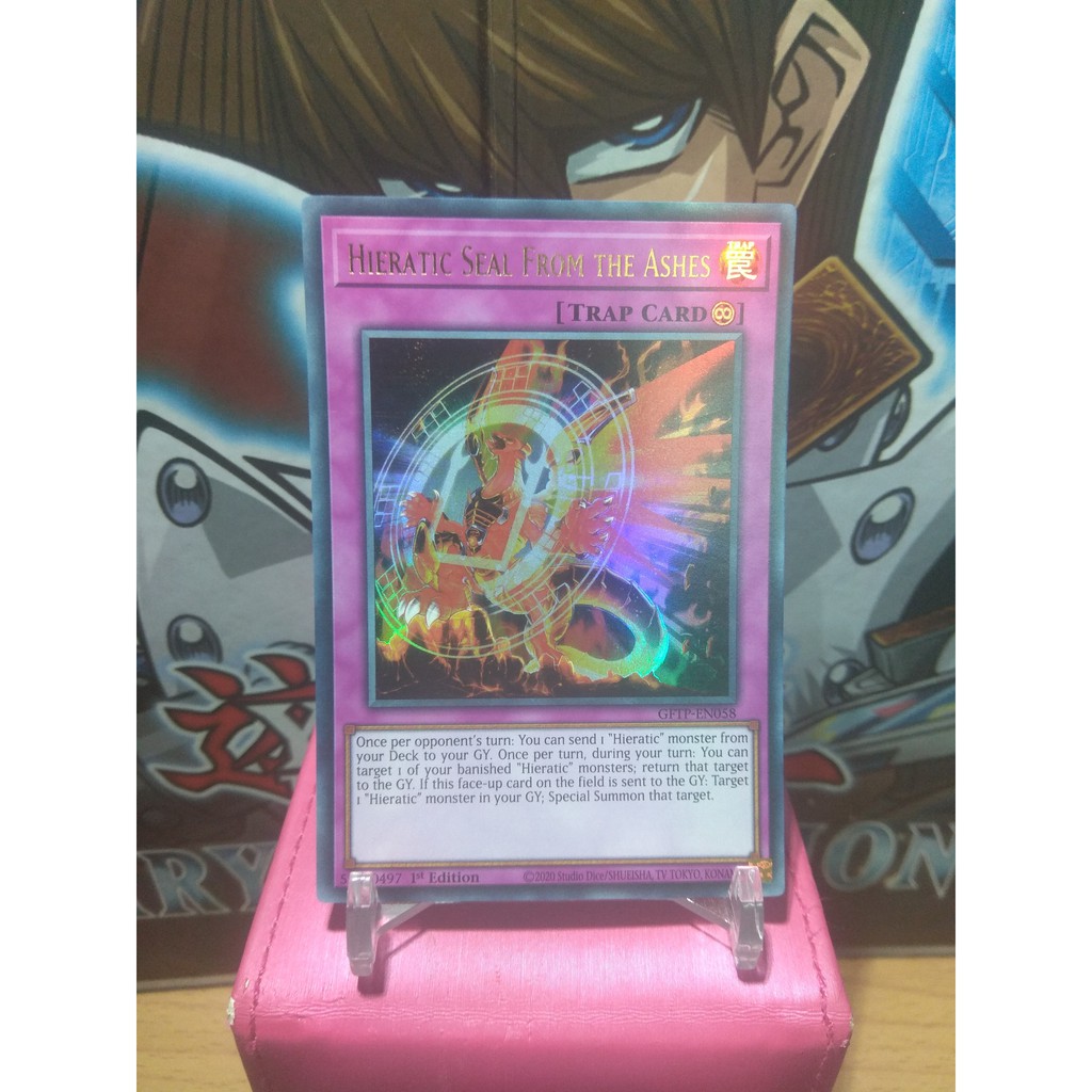 Thẻ bài Yugioh! Hieratic Seal From the Ashes - GFTP-EN058 - Ultra Rare 1st Edition