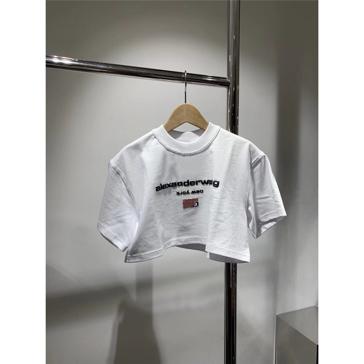 Áo thun croptop tay ngắn dáng rộng in họa tiết mẫu 2020 thời trang mùa hè