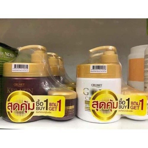 Kem Ủ Tóc Cruset Keratin Complex 500ml Tặng Hũ Nhỏ Thái Lan