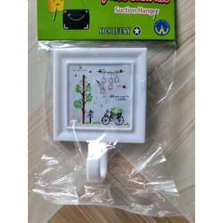 móc dán tường đa năng có đinh đóng chịu lực 6kg kiểu vuông cực chắc chắn