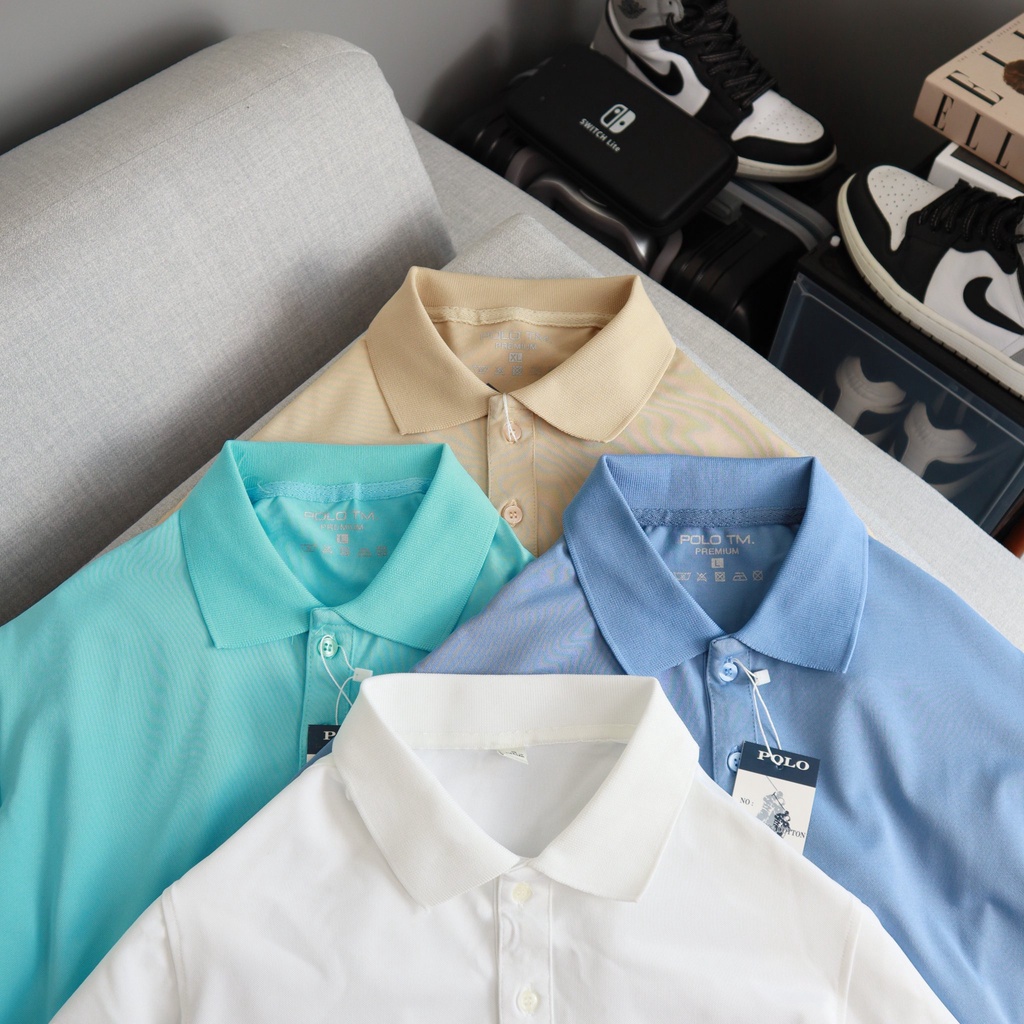 Áo Thun Nam Polo Nam Cá Xấu, Vải Cotton Thun 4 Chiều Cao Cấp From Đẹp