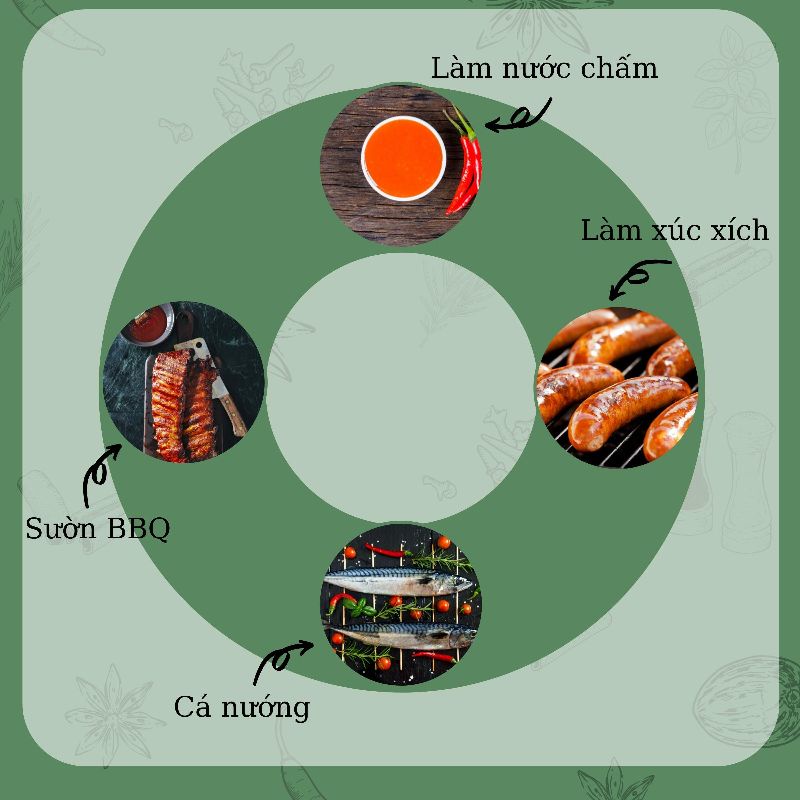 Bột ớt cựa gà - Paprika 50g đỏ mịn khô ngọt không cay