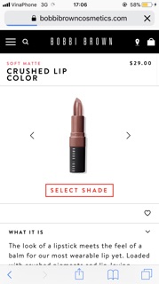 Son bobbi brown cranberry, blackberry, ruby, haute cocao