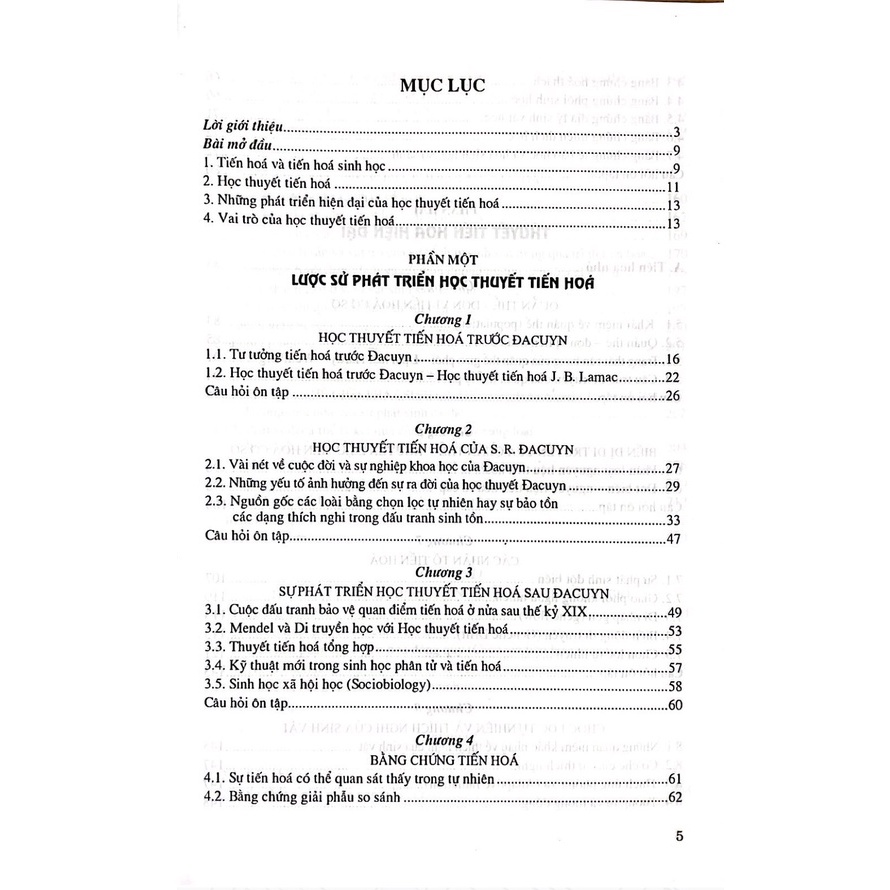 Sách - Giáo Trình Tiến Hóa