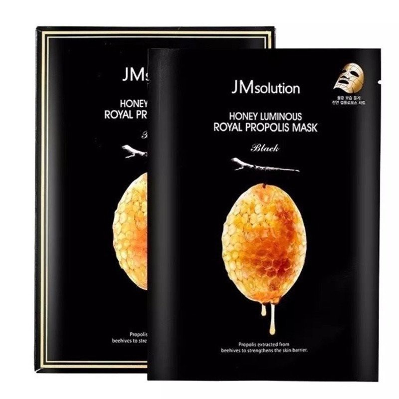 Mặt nạ giấy sáp ong JM Solution Honey Luminous Royal Propolis Mask tối ưu hóa độ ẩm cho da hạn chế tình trạng da khô mất