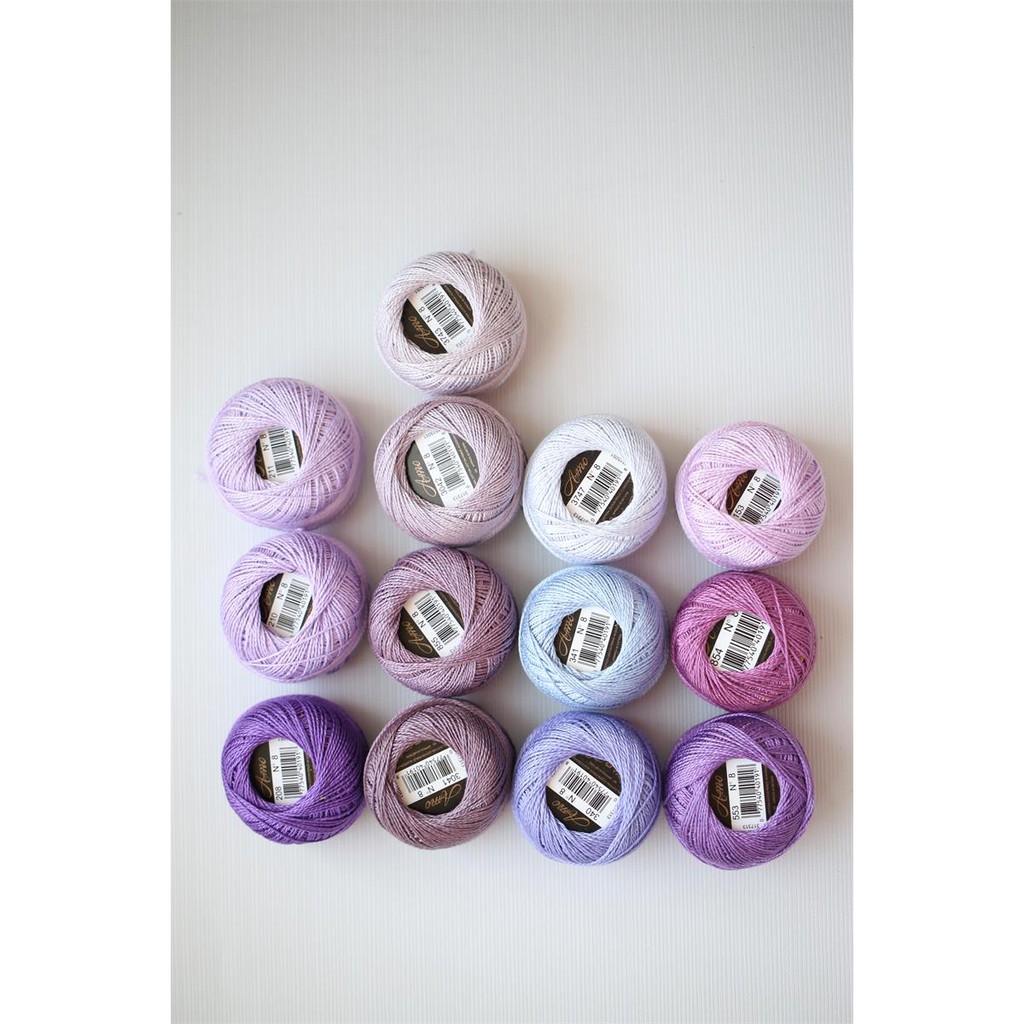 Chỉ cotton thêu tay set 10 cuộn (dùng để thêu quấn bọ, đột chỉ)