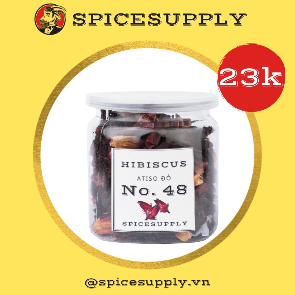 250G Hibiscus tea - Trà Hoa Atiso Đỏ SPICESUPPLY Việt Nam trà hoa bụt giấm nguyên bông gói