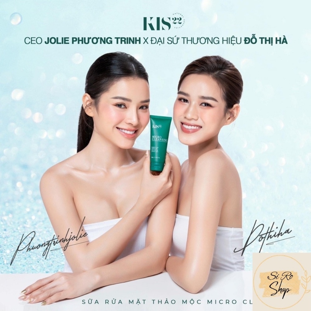 Sữa rửa mặt thảo mộc Micro Cleansing Kis22, Sữa rữa mặt dưỡng ẩm, ngừa mụn, an toàn cho da, chai 100ml – hàng MatxiCorp