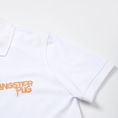 Áo phông thun polo nam Leo Vatino trắng đen tay ngắn lỡ cổ bẻ Gangster Galvin 51 | BigBuy360 - bigbuy360.vn