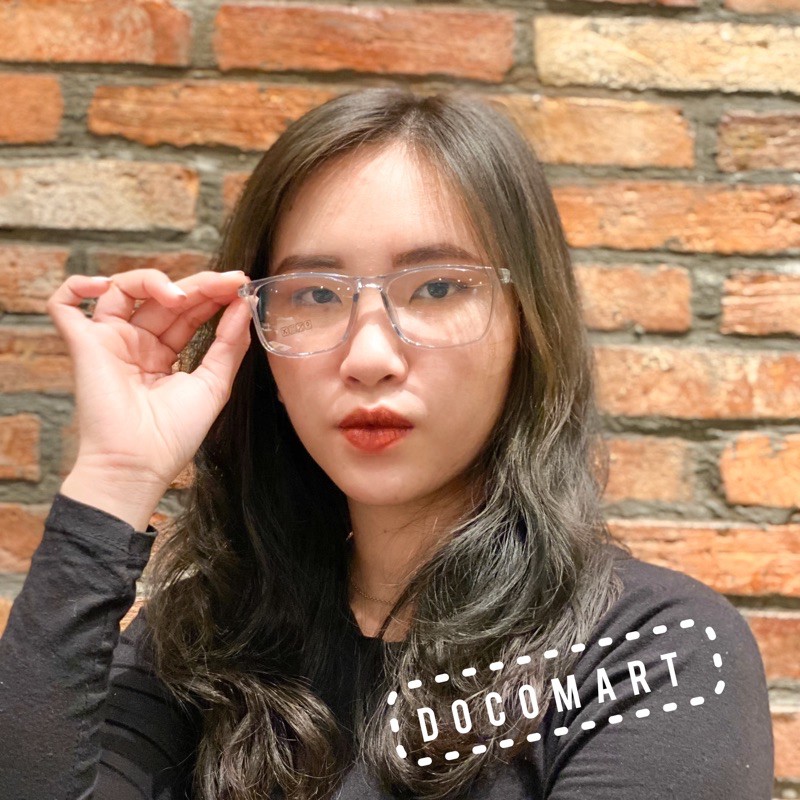 Gọng kính cận nam nữ mắt vuông chất liệu nhựa chắc chắn phụ kiện thời trang nhiều màu 6601 | BigBuy360 - bigbuy360.vn