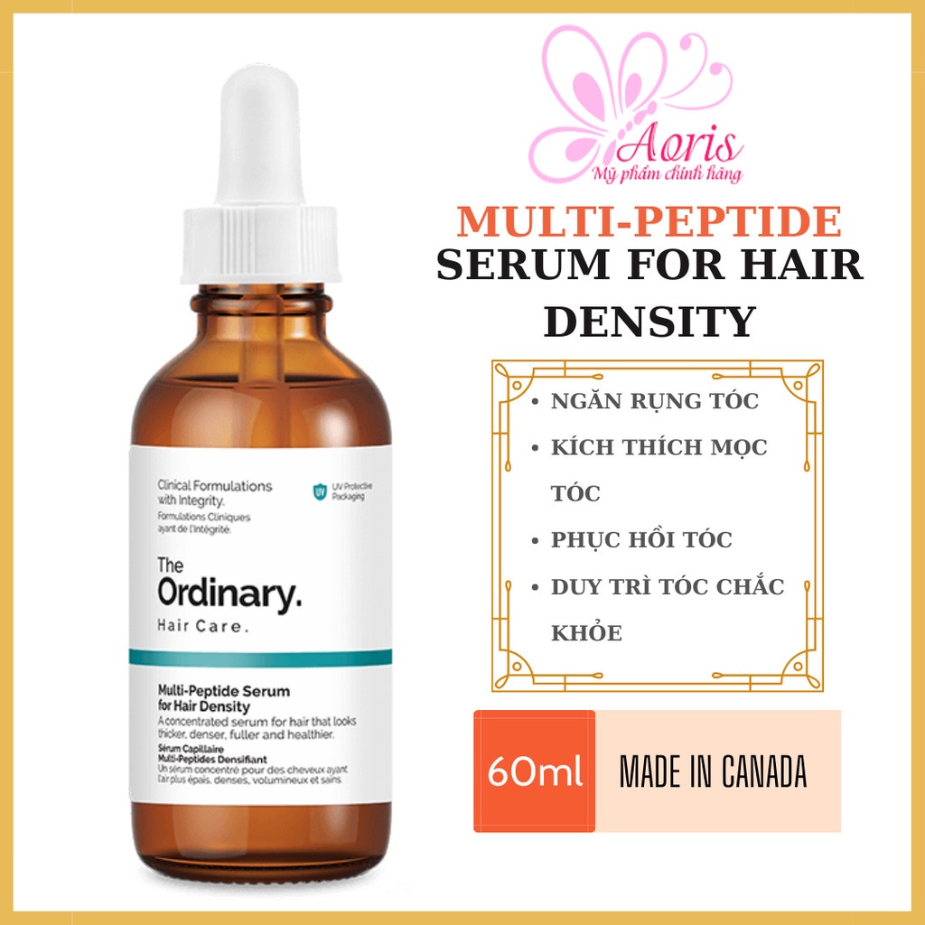 [CANADA- Full Bill]Serum dưỡng tóc, kích thích mọc tóc - Multi-Peptide Serum for Hair Density (60 ml) – The Ordinary.