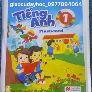Flashcard Tiếng Anh lớp 1 - Hoàng  Văn  Vân macmillan -ép plastics bền đẹp