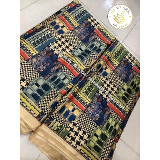 Vải Áo Dài Lụa Vàng Anh