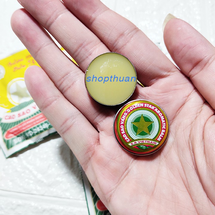 Cao Sao Vàng 3 Gram - Golden Star Balm - Dầu Cù Là Mùi Thơm Dễ Chịu
