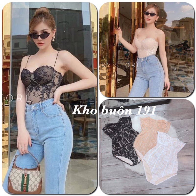 Bodysuit 2 Dây Ren Cúp Ngực Sexy | BigBuy360 - bigbuy360.vn