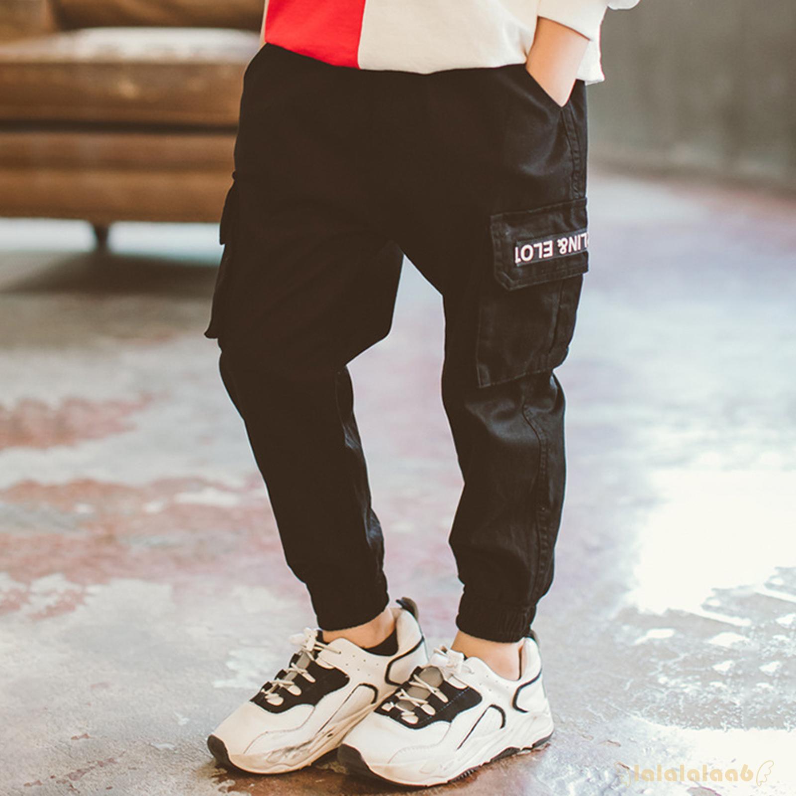 Quần Dài Có Túi Màu Xanh Quân Đội Laa6-Boys