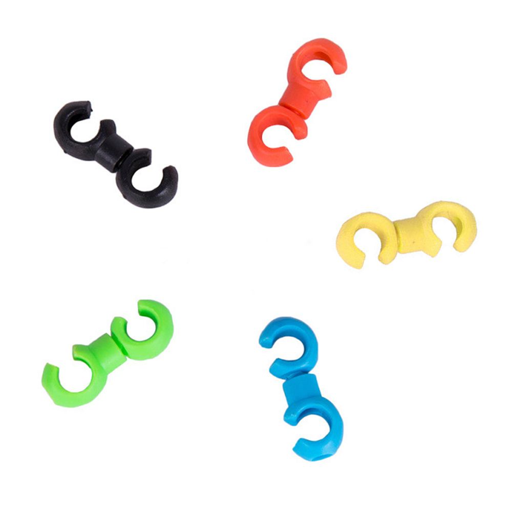 Set 10 Kẹp Dây Phanh Xe Đạp Hình Chữ S Nhiều Màu