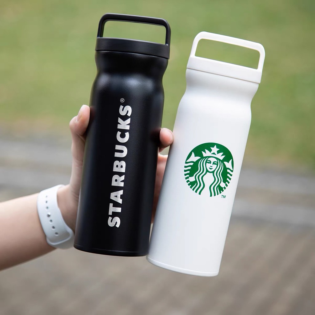 Bình giữ nhiệt STARBUCKS có quai cầm và lọc chặn đá Dung tích 500ml