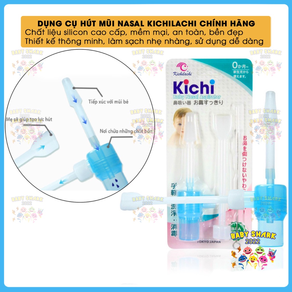 Dụng cụ hút mũi cho bé Nasal KICHILACHI chính hãng