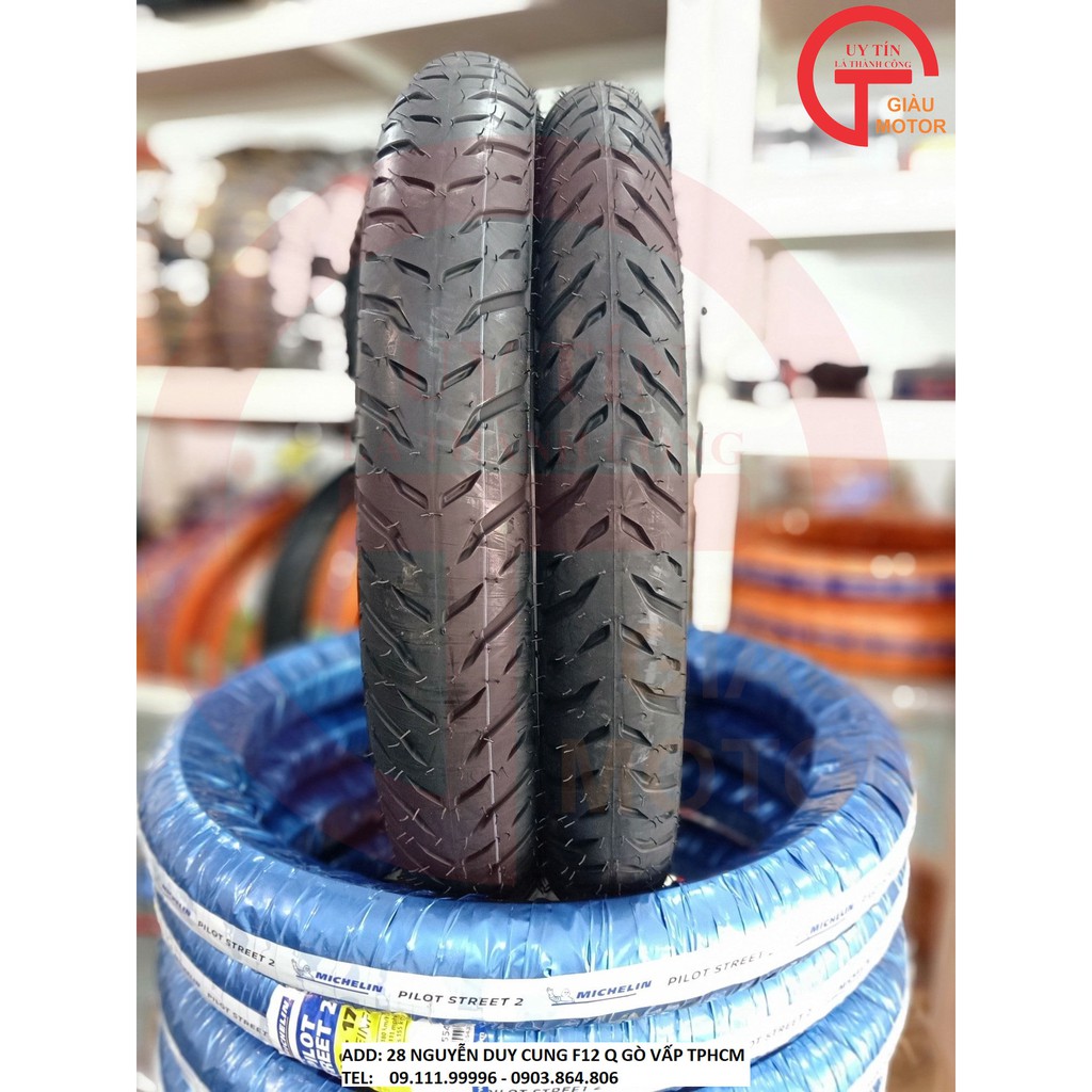 VỎ LỐP MICHELIN PILOT STREET 2 SIZE 80/90-17 TL CHÍNH HÃNG