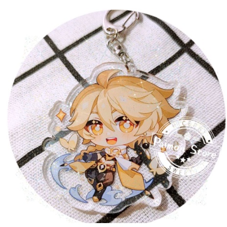 Aether móc khoá game Genshin Impact M3 (in giữa acrylic)