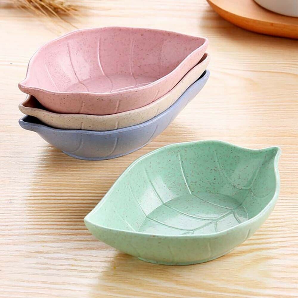 Đĩa Gốm Đựng Nước Chấm Hình Lá Cây Xinh Xắn