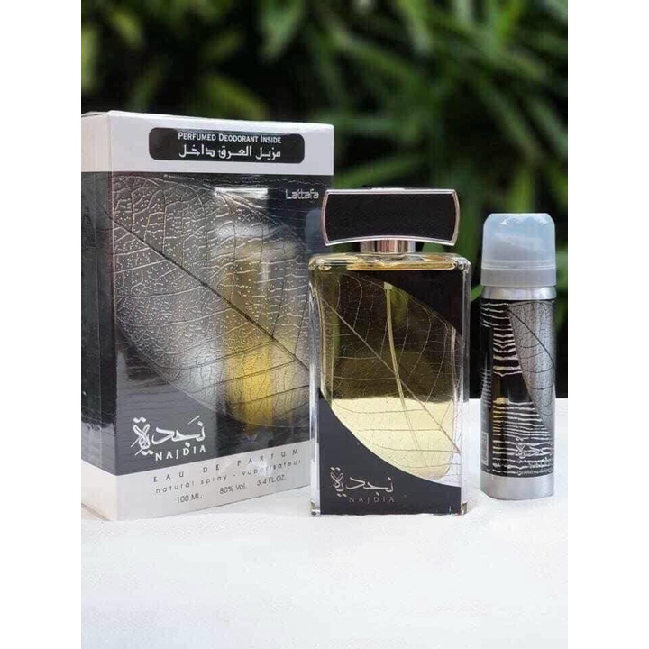 Nước hoa Dubai Najdia Lattafa 100ml dành cho nam hương thơm tươi mát, thanh khiết, trẻ trung, năng động