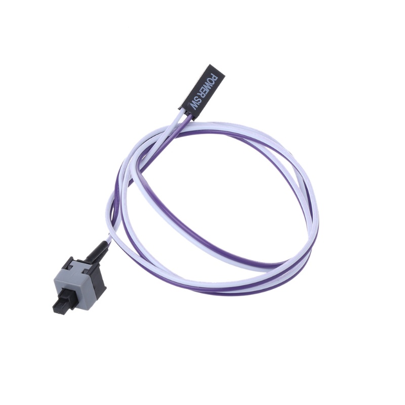 1 Công Tắc Nguồn SW PC 2 Chấu 48cm Có Nút Nhấn / Tắt Tiện Dụng Cho Máy Tính