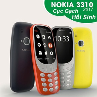 Điện thoại nokia 3310 cổ (2017) chính hãng giá rẻ bền đẹp pin trâu đủ dùng cho nhu cầu cơ bản màu trắng chạy mượt mà