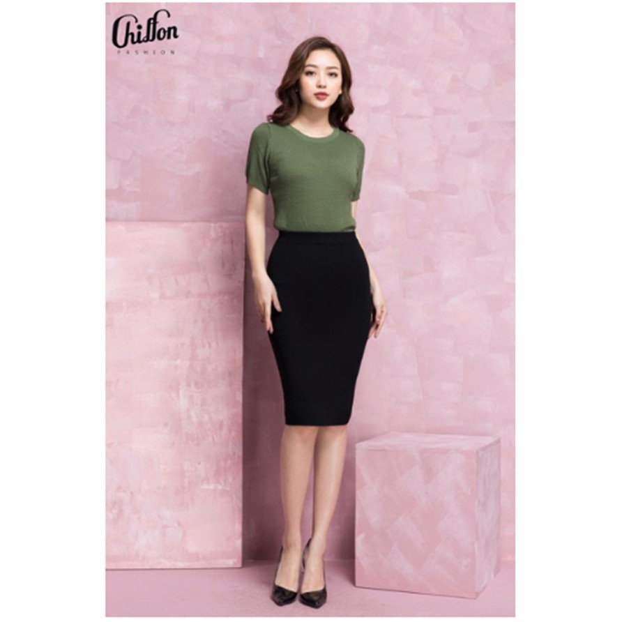 Chân váy bút chì công sở lưng thun xẻ tà sau chất Umi co dãn XẺ TÀ SAU -Hàng nhập khẩu | BigBuy360 - bigbuy360.vn