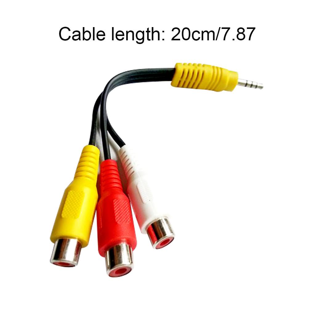 Cáp Chia Cổng 3 5mm Thành 3 RCA Cho TV / Máy Chiếu