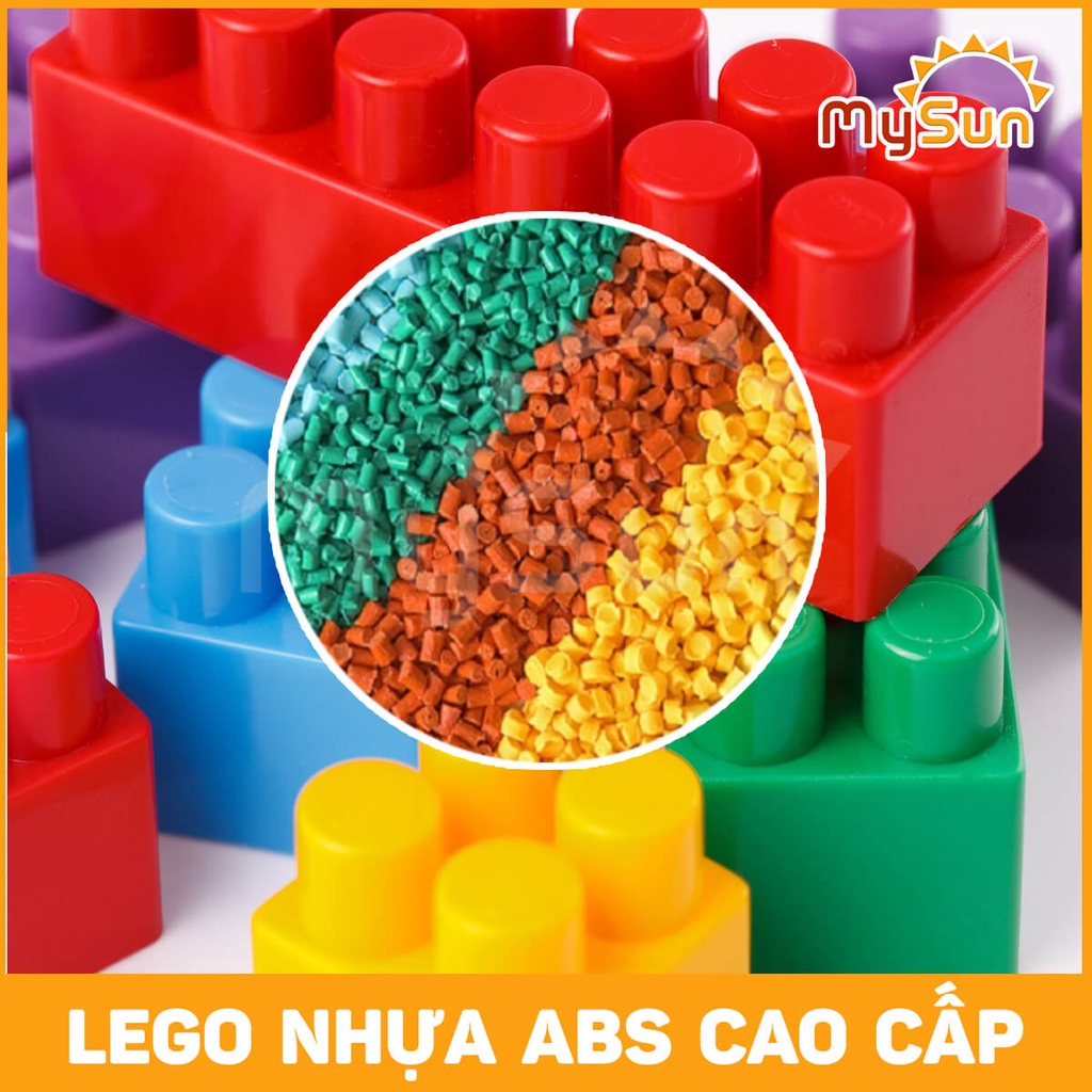 Bộ đồ chơi Lego lắp ráp ghép xe đồ ăn vặt đường phố cho bé MySun