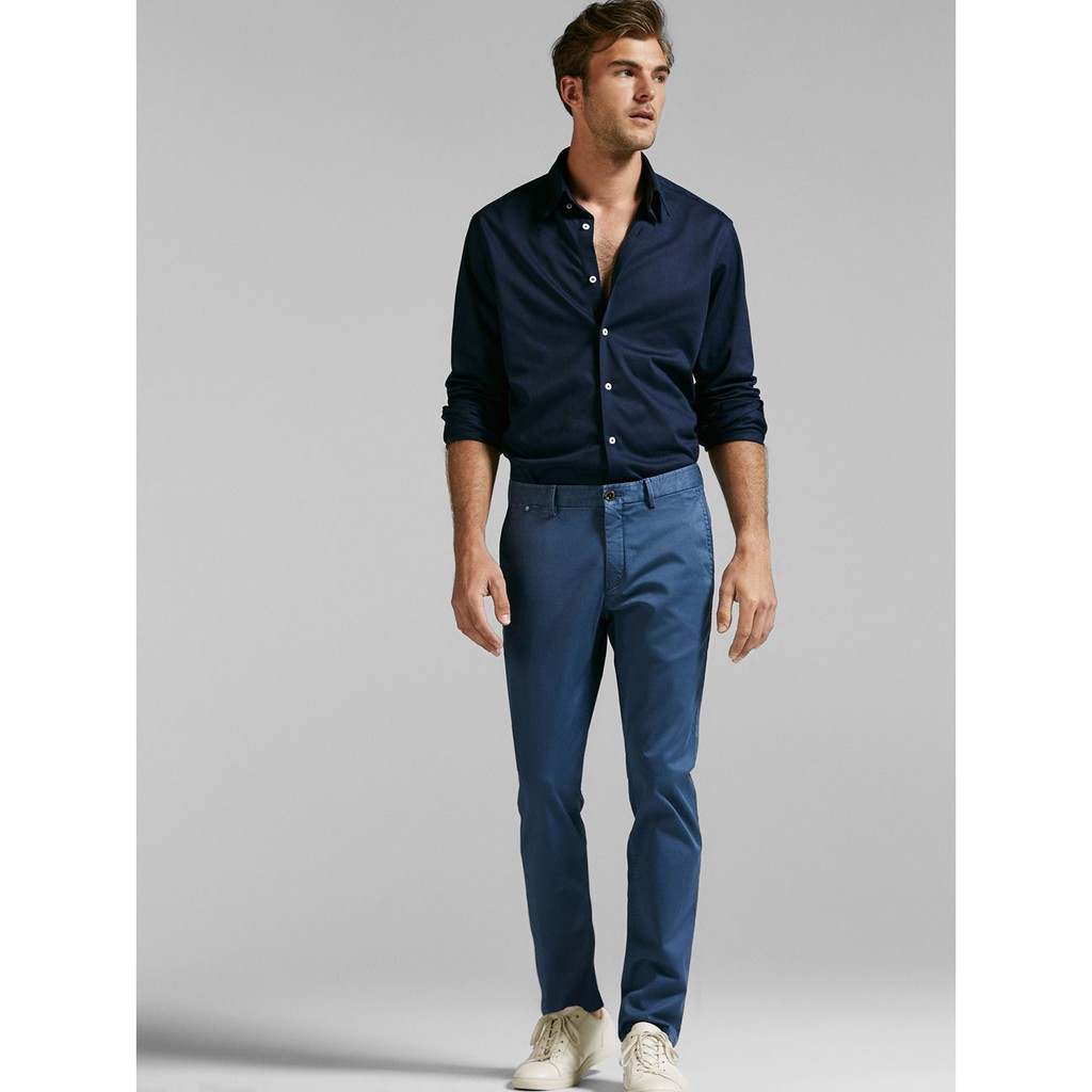 Quần Kaki nam Massimo Dutti, quần Kaki nam công sở, quần tây nam ( màu xanh rêu ), Bomba Store.